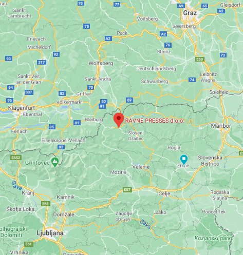 Ravne Presses Area Map